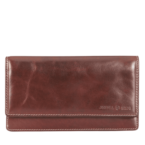 Jekyll & Hide Oxford 8 Card with Coin Pouch Tab Brown | Shop Online